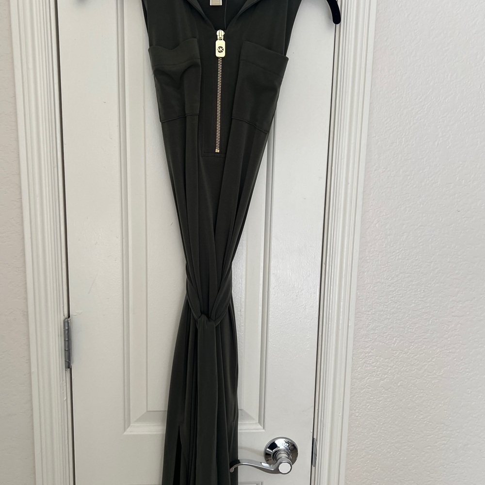 MICHAEL Michael Kors Olive dress with Gold Accent